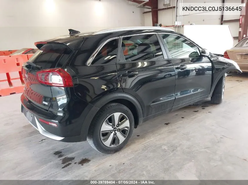 KNDCC3LC0J5136645 2018 Kia Niro Ex