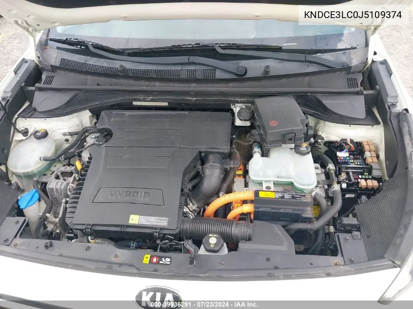 KNDCE3LC0J5109374 2018 Kia Niro Touring