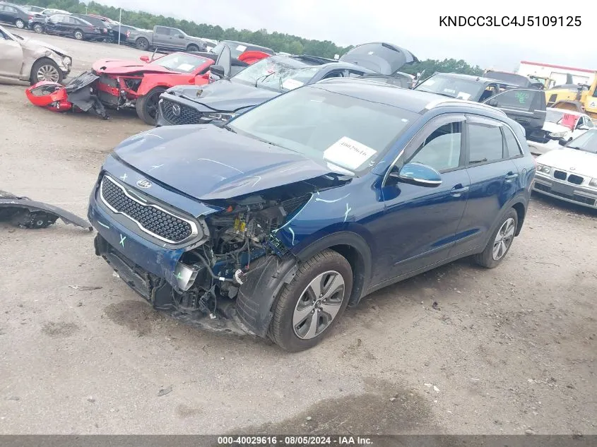 2018 Kia Niro Ex VIN: KNDCC3LC4J5109125 Lot: 40029616