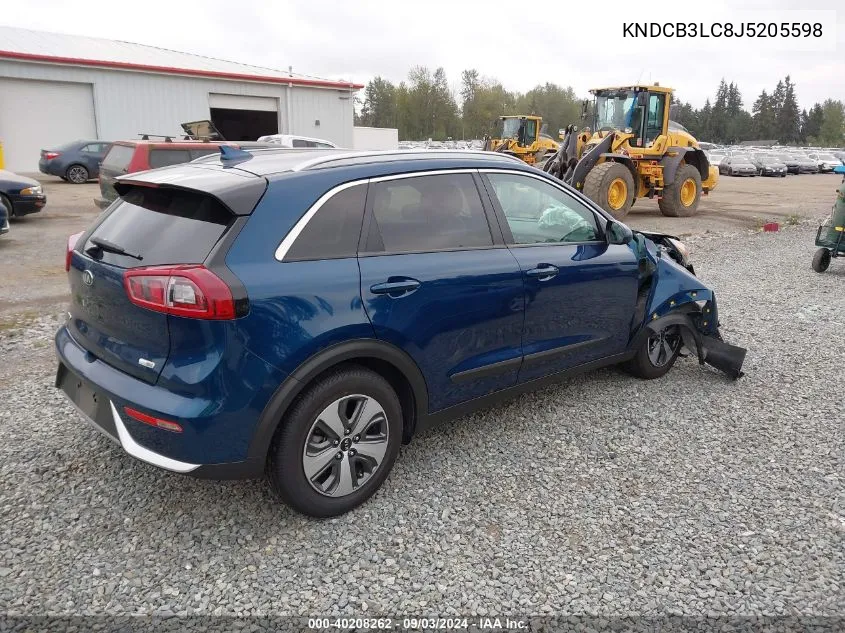 2018 Kia Niro Lx VIN: KNDCB3LC8J5205598 Lot: 40208262