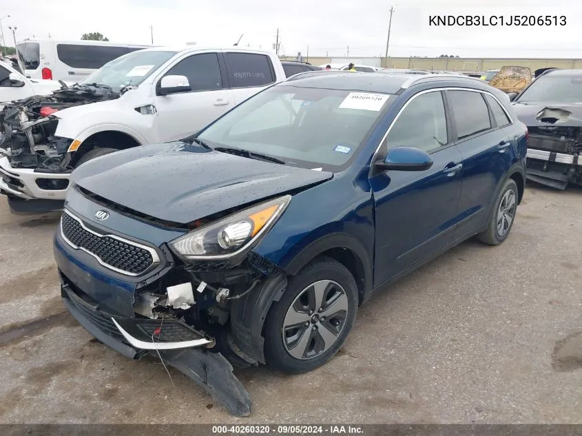 2018 Kia Niro Fe/Lx VIN: KNDCB3LC1J5206513 Lot: 40260320