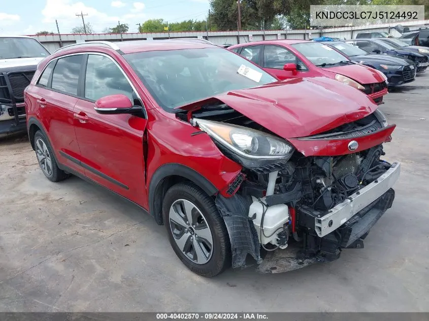 2018 Kia Niro Ex/Graphite VIN: KNDCC3LC7J5124492 Lot: 40402570