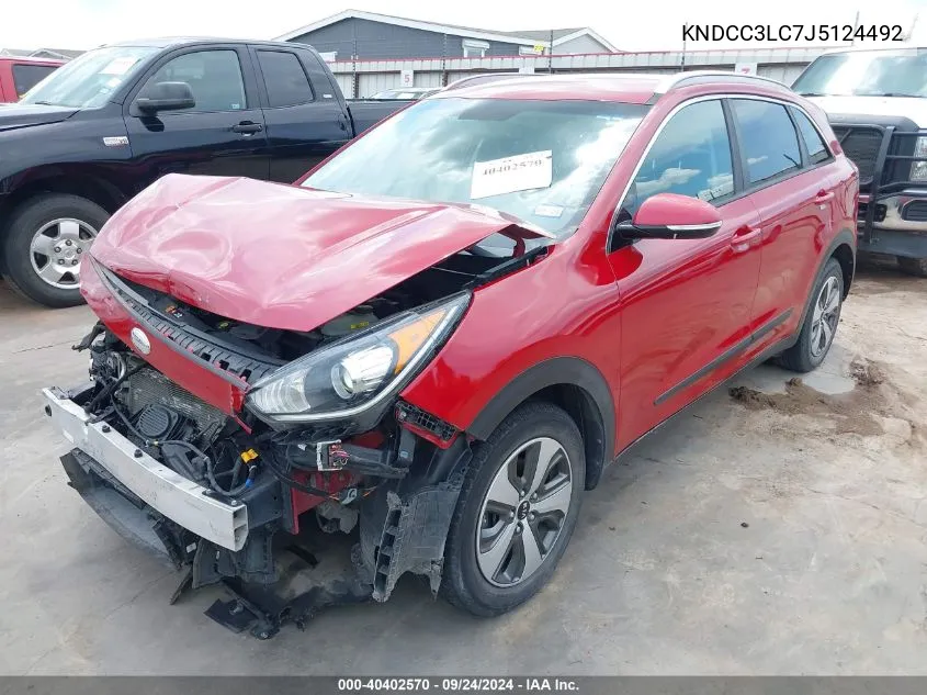 2018 Kia Niro Ex/Graphite VIN: KNDCC3LC7J5124492 Lot: 40402570