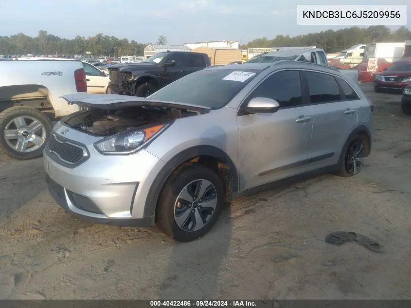 2018 Kia Niro Fe/Lx VIN: KNDCB3LC6J5209956 Lot: 40422486