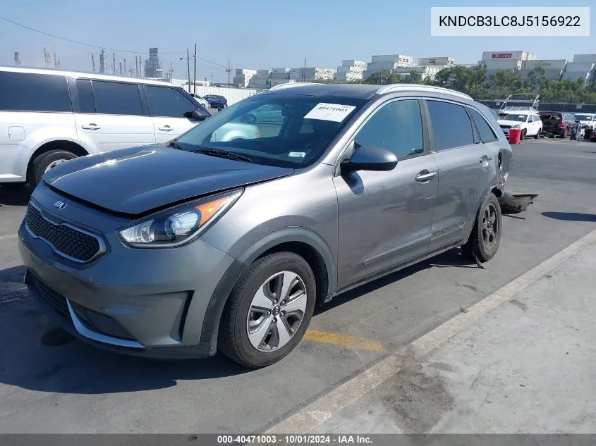 2018 Kia Niro Lx VIN: KNDCB3LC8J5156922 Lot: 40471003