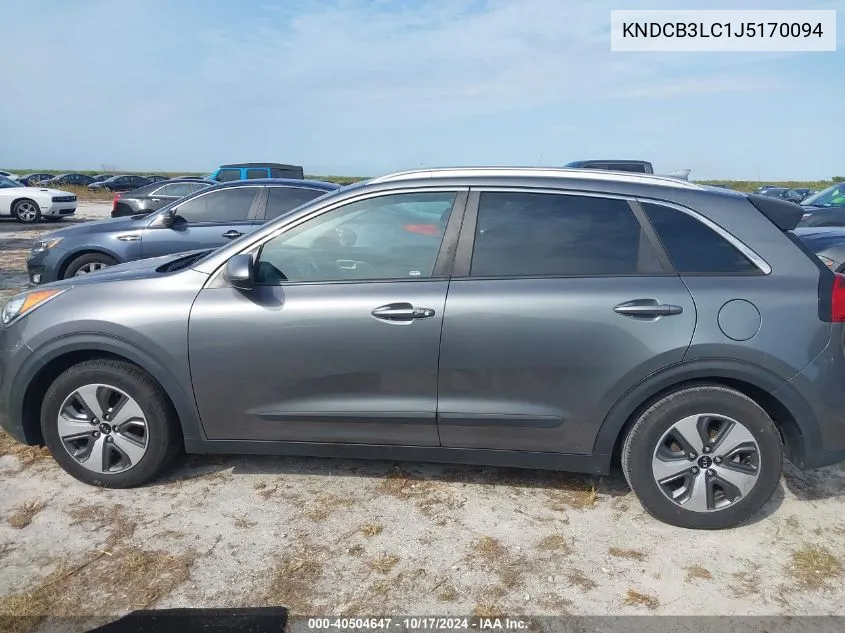 2018 Kia Niro Lx VIN: KNDCB3LC1J5170094 Lot: 40504647