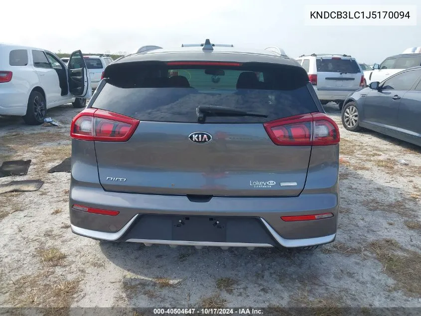 2018 Kia Niro Lx VIN: KNDCB3LC1J5170094 Lot: 40504647