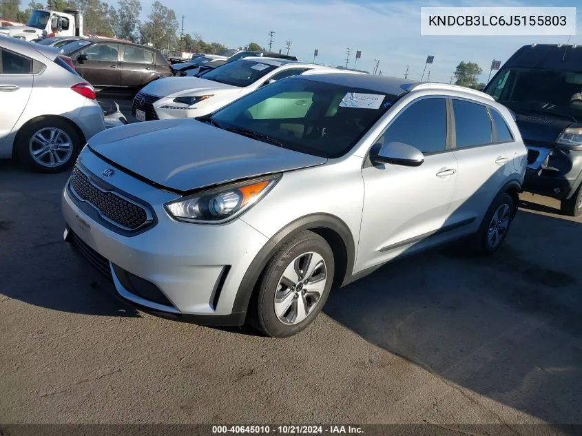 KNDCB3LC6J5155803 2018 Kia Niro Lx