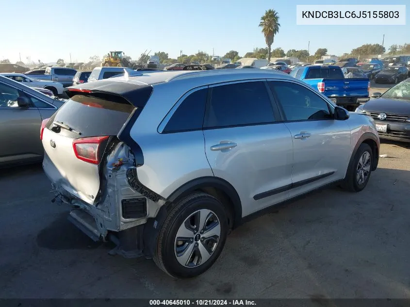 KNDCB3LC6J5155803 2018 Kia Niro Lx