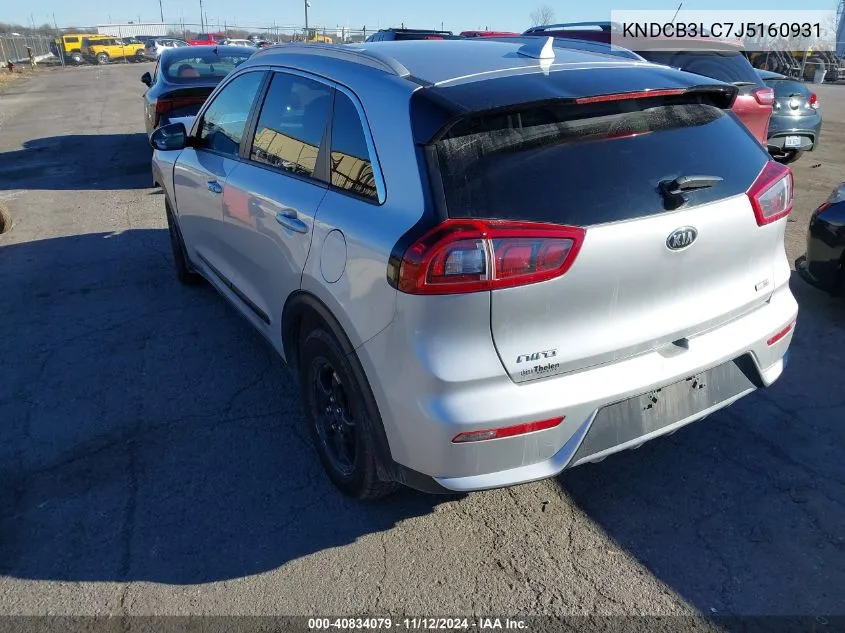 2018 Kia Niro Lx VIN: KNDCB3LC7J5160931 Lot: 40834079