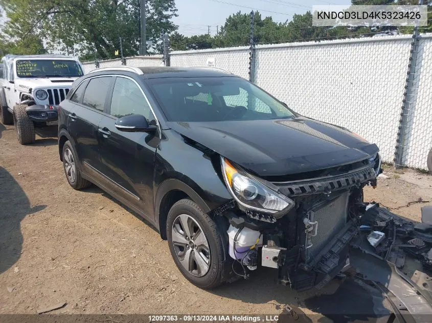 2019 Kia Niro Plug-In Hybrid VIN: KNDCD3LD4K5323426 Lot: 12097363