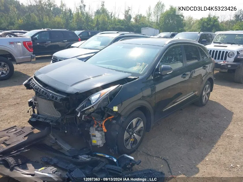 2019 Kia Niro Plug-In Hybrid VIN: KNDCD3LD4K5323426 Lot: 12097363