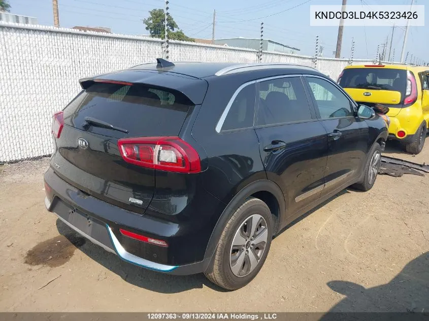 2019 Kia Niro Plug-In Hybrid VIN: KNDCD3LD4K5323426 Lot: 12097363