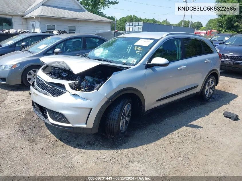 2019 Kia Niro Lx VIN: KNDCB3LC5K5322685 Lot: 39731449