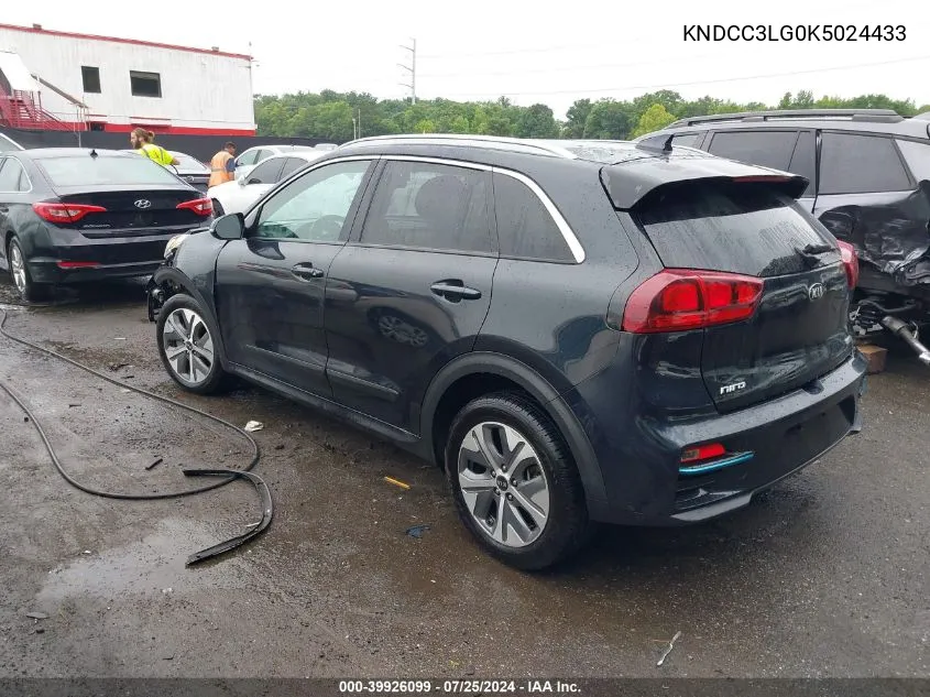 2019 Kia Niro Ev Ex VIN: KNDCC3LG0K5024433 Lot: 39926099