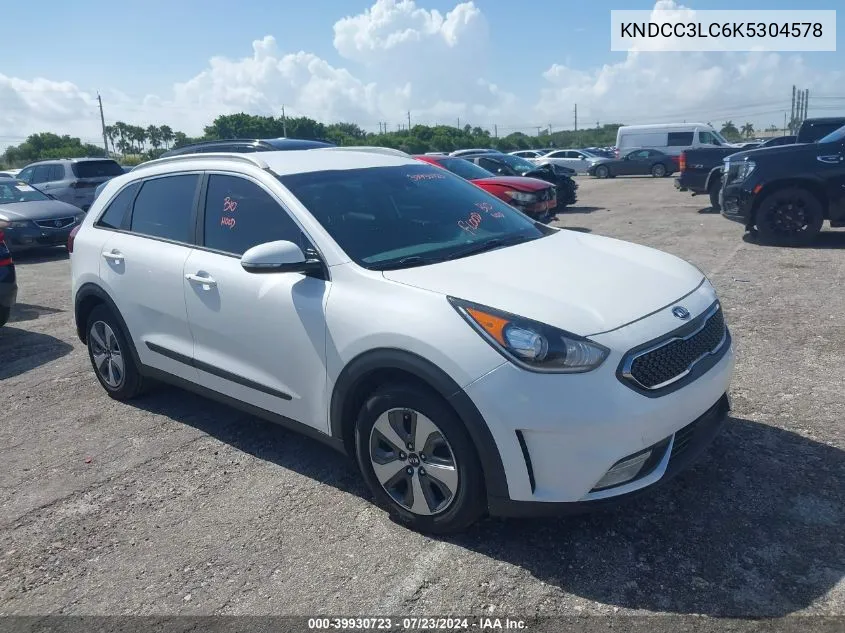 2019 Kia Niro Ex VIN: KNDCC3LC6K5304578 Lot: 39930723