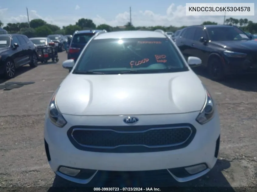 2019 Kia Niro Ex VIN: KNDCC3LC6K5304578 Lot: 39930723