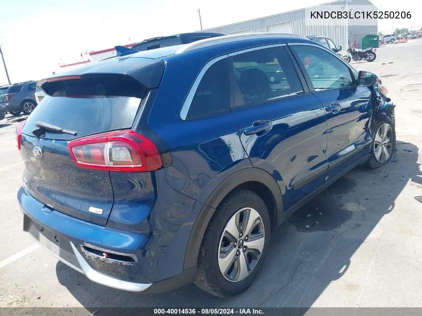 2019 Kia Niro Lx VIN: KNDCB3LC1K5250206 Lot: 40014536