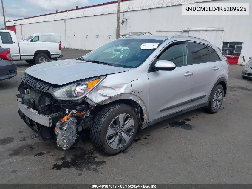 2019 Kia Niro Plug-In Hybrid Lx VIN: KNDCM3LD4K5289925 Lot: 40107617