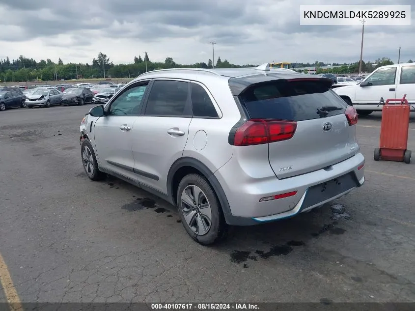 2019 Kia Niro Plug-In Hybrid Lx VIN: KNDCM3LD4K5289925 Lot: 40107617