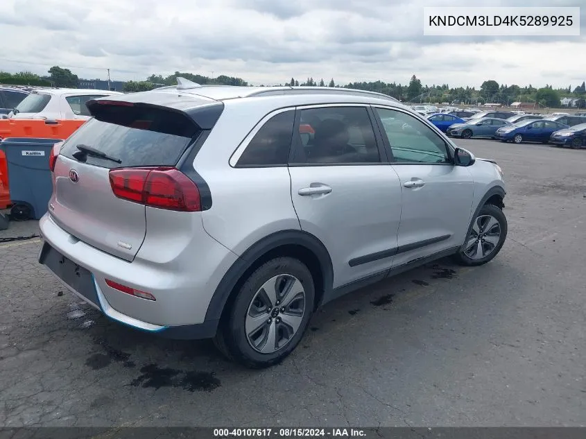 2019 Kia Niro Plug-In Hybrid Lx VIN: KNDCM3LD4K5289925 Lot: 40107617