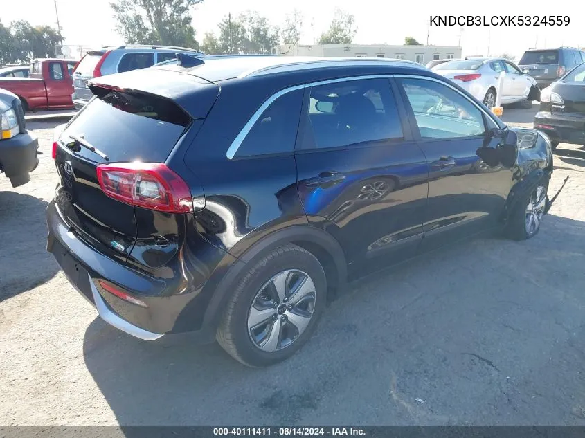 2019 Kia Niro Lx VIN: KNDCB3LCXK5324559 Lot: 40111411