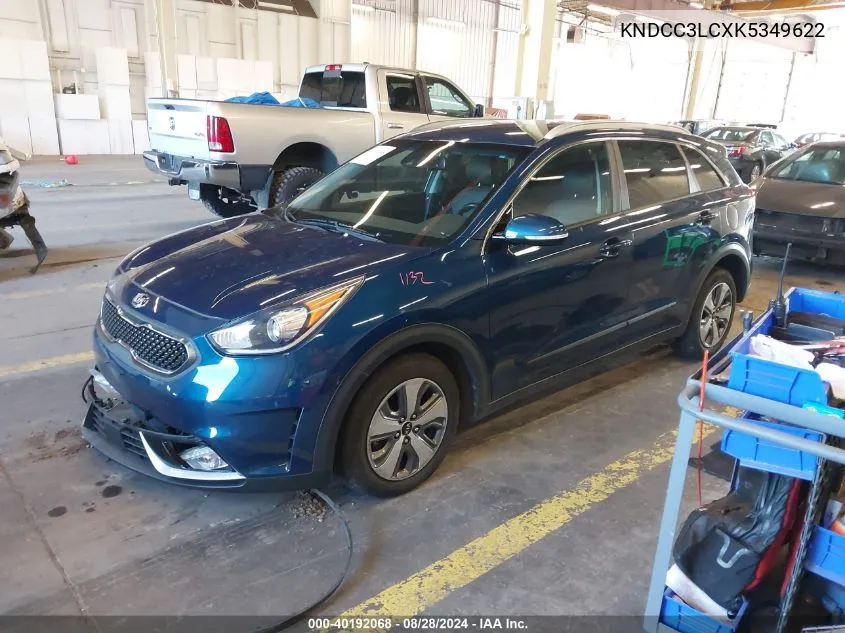 2019 Kia Niro Ex VIN: KNDCC3LCXK5349622 Lot: 40192068