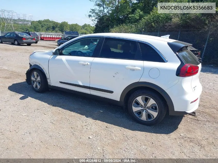 2019 Kia Niro Fe VIN: KNDCB3LC6K5356683 Lot: 40264612