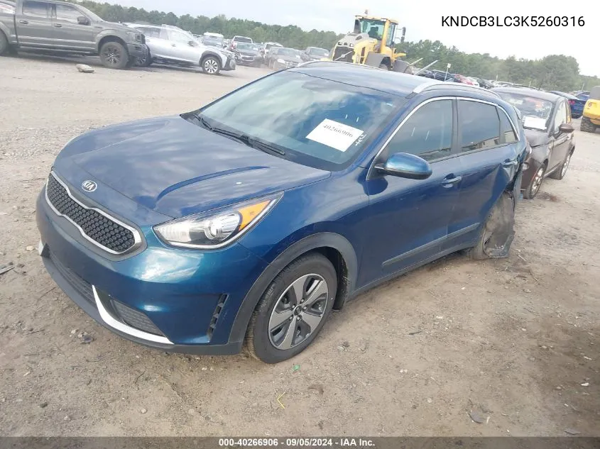 KNDCB3LC3K5260316 2019 Kia Niro Fe/Lx