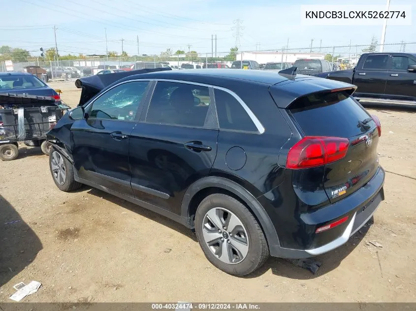 KNDCB3LCXK5262774 2019 Kia Niro Fe/Lx