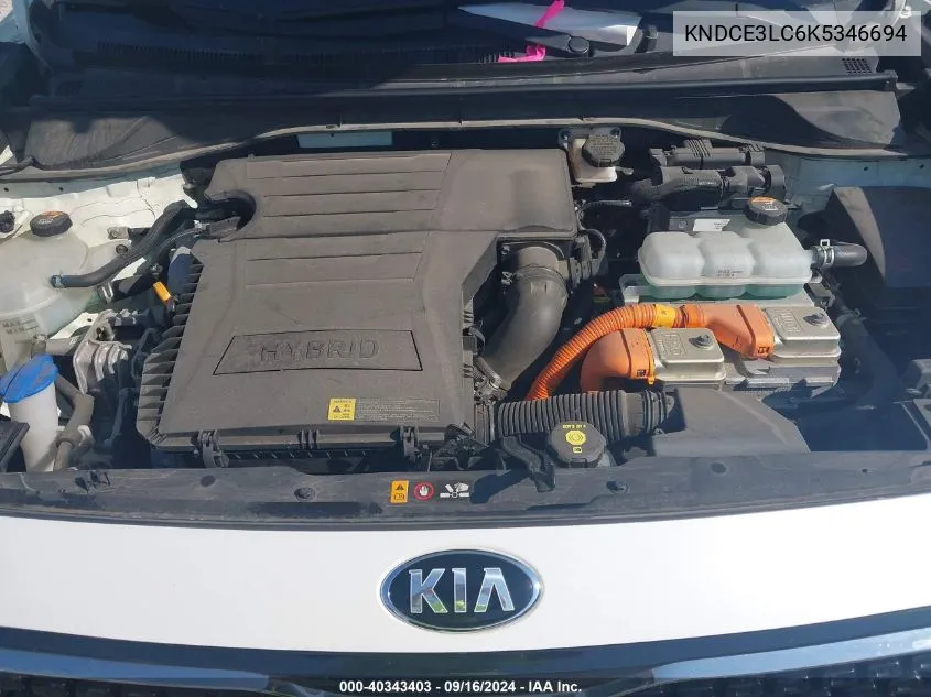 KNDCE3LC6K5346694 2019 Kia Niro Touring/Ex Premium