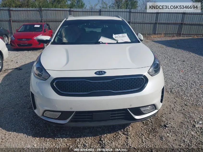 2019 Kia Niro Touring/Ex Premium VIN: KNDCE3LC6K5346694 Lot: 40343403