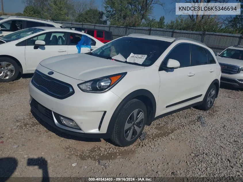 2019 Kia Niro Touring/Ex Premium VIN: KNDCE3LC6K5346694 Lot: 40343403