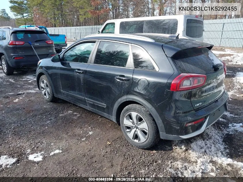 2019 Kia Niro Lx VIN: KNDCB3LC1K5292455 Lot: 40449354