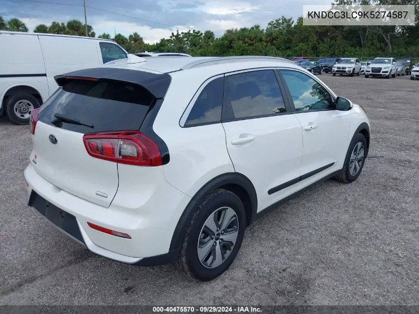 KNDCC3LC9K5274587 2019 Kia Niro Ex/Touring S