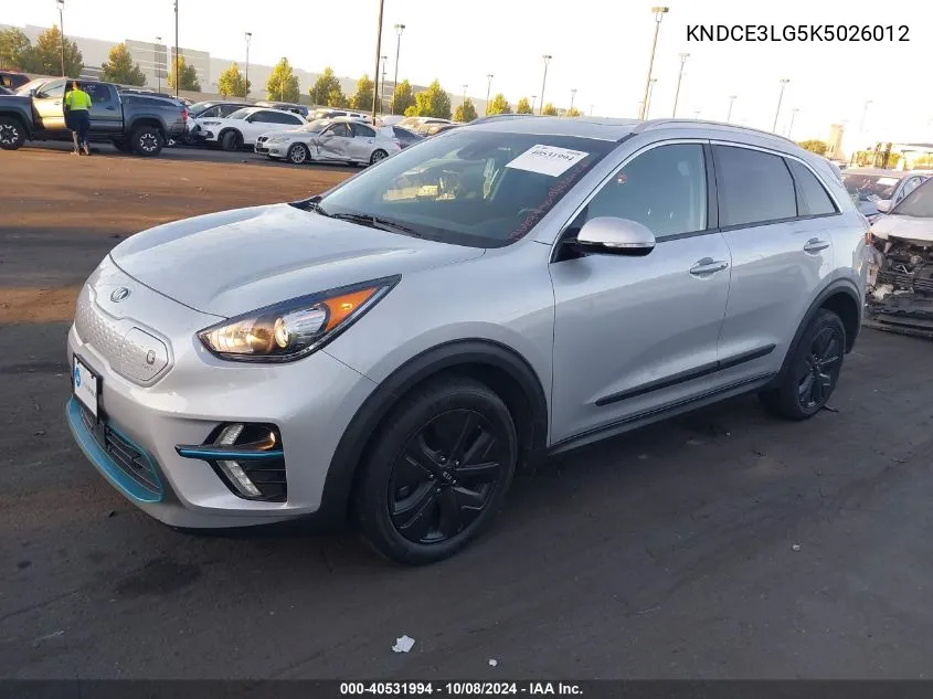 2019 Kia Niro Ev Ex Premium VIN: KNDCE3LG5K5026012 Lot: 40531994