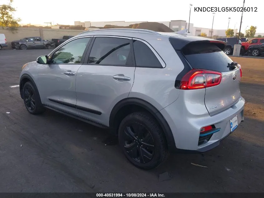 2019 Kia Niro Ev Ex Premium VIN: KNDCE3LG5K5026012 Lot: 40531994