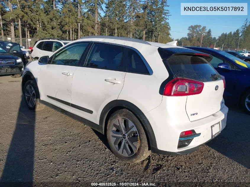 2019 Kia Niro Ev Ex Premium VIN: KNDCE3LG5K5017892 Lot: 40532525