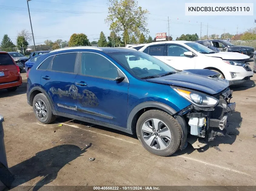 KNDCB3LC0K5351110 2019 Kia Niro Fe/Lx