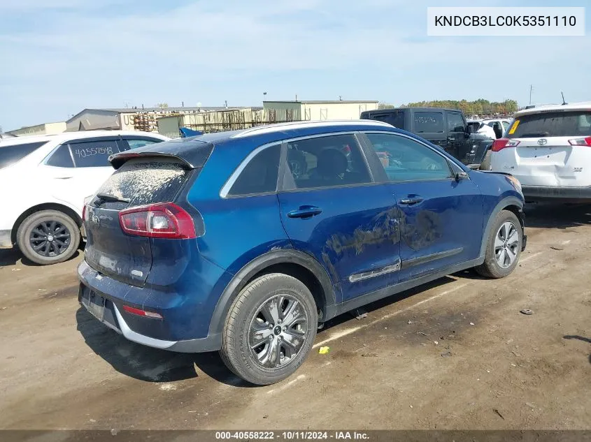 KNDCB3LC0K5351110 2019 Kia Niro Fe/Lx