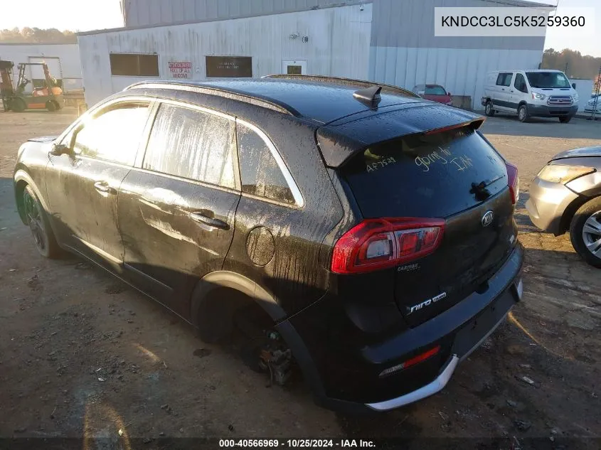 2019 Kia Niro S Touring VIN: KNDCC3LC5K5259360 Lot: 40566969