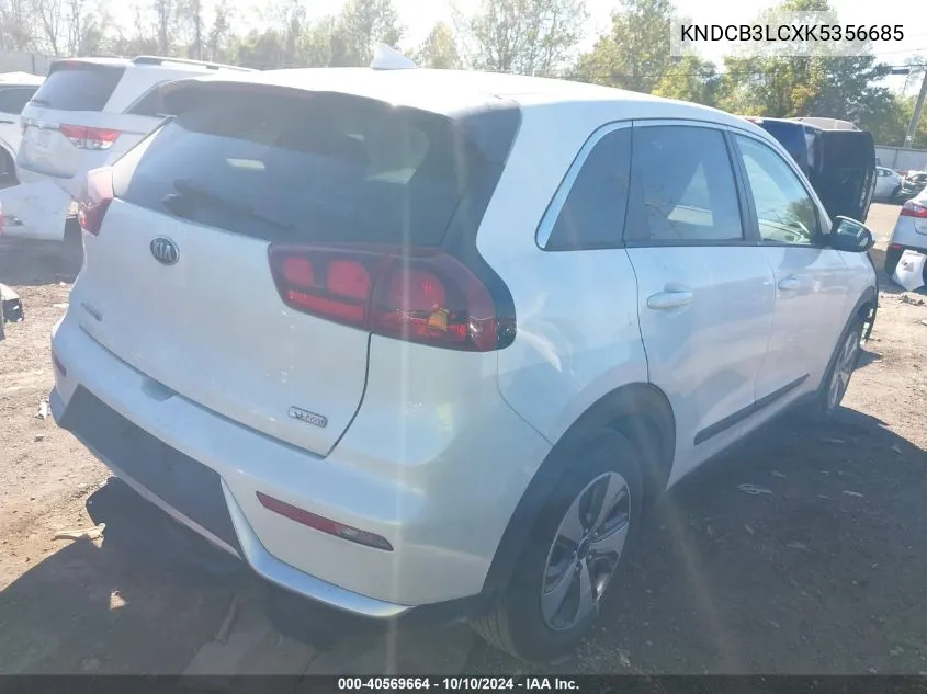 2019 Kia Niro Fe VIN: KNDCB3LCXK5356685 Lot: 40569664