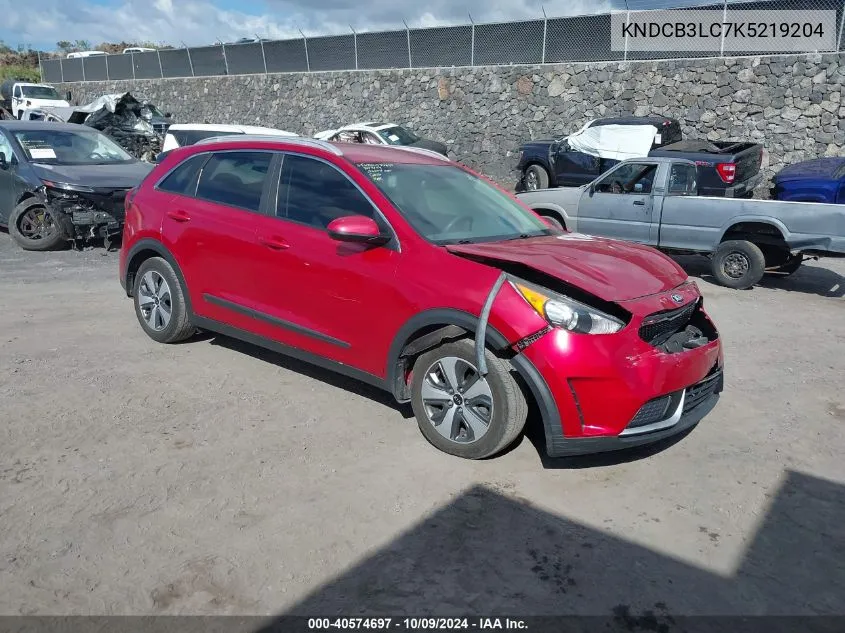 2019 Kia Niro Lx VIN: KNDCB3LC7K5219204 Lot: 40574697