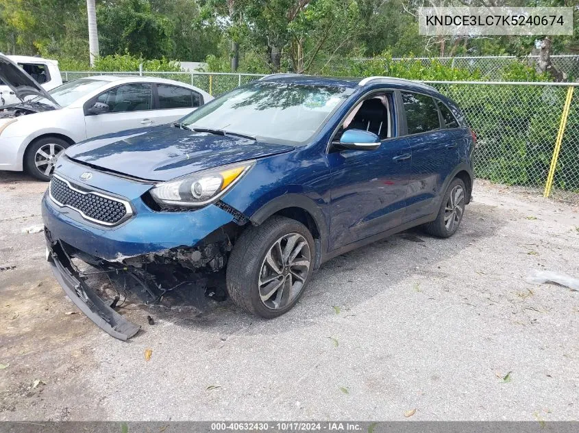 2019 Kia Niro Touring VIN: KNDCE3LC7K5240674 Lot: 40632430