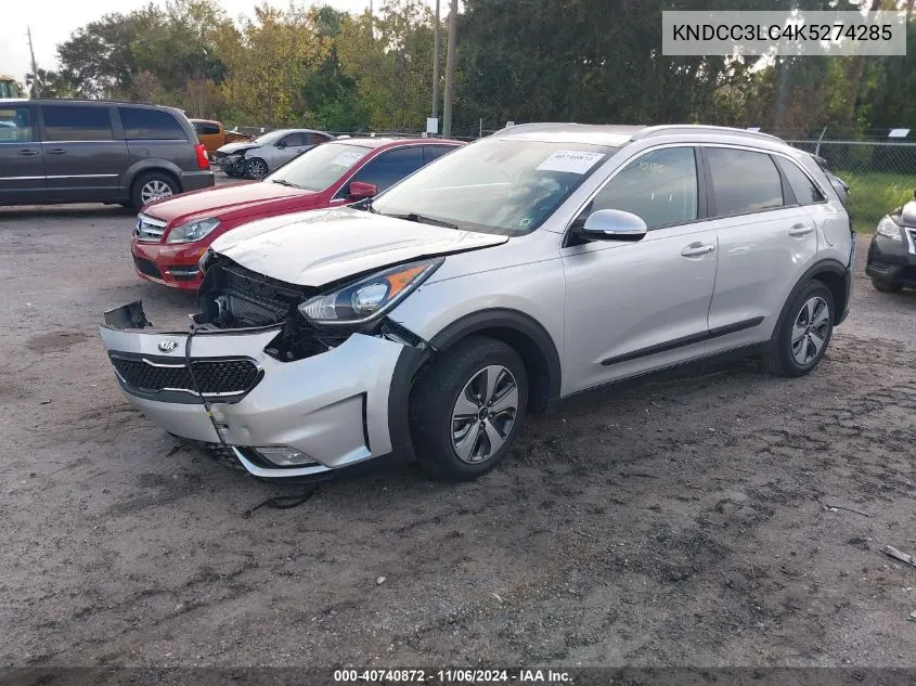 2019 Kia Niro Ex VIN: KNDCC3LC4K5274285 Lot: 40740872