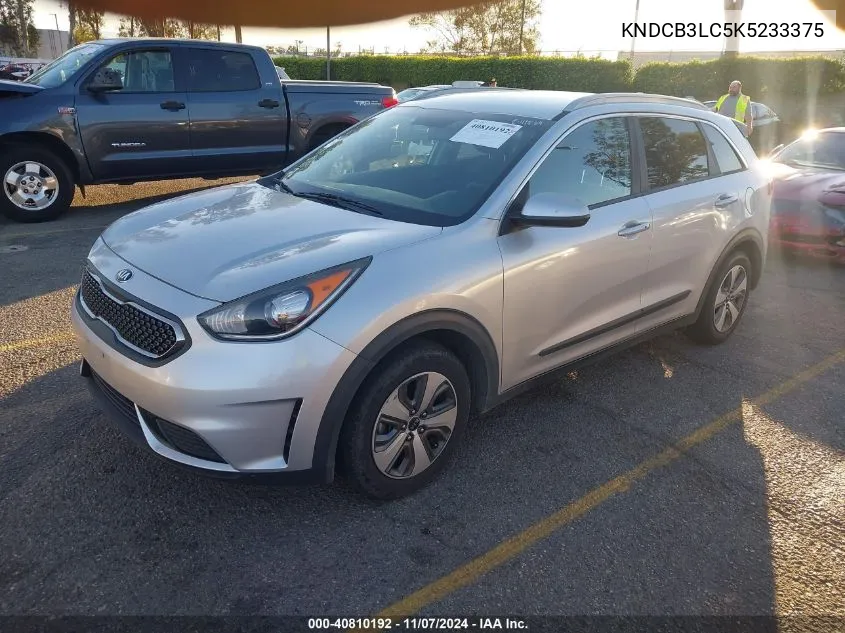 2019 Kia Niro Lx VIN: KNDCB3LC5K5233375 Lot: 40810192