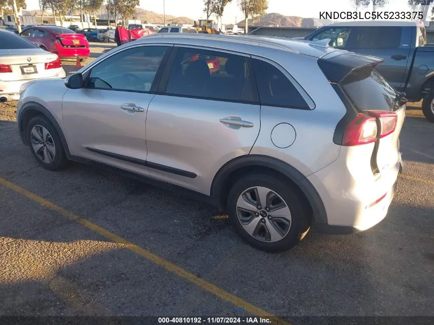 2019 Kia Niro Lx VIN: KNDCB3LC5K5233375 Lot: 40810192