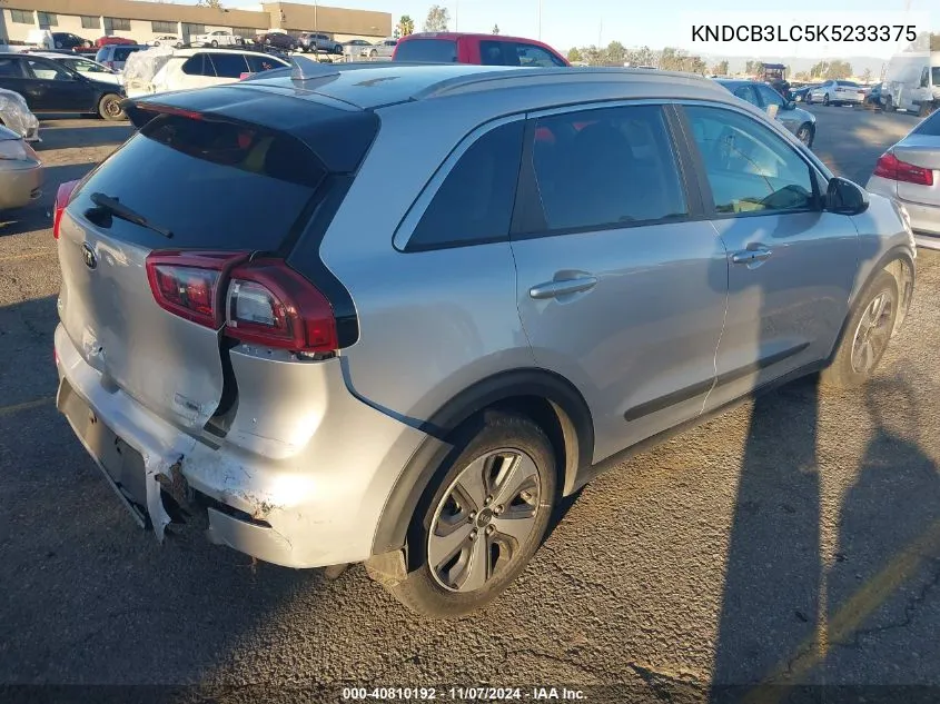 2019 Kia Niro Lx VIN: KNDCB3LC5K5233375 Lot: 40810192