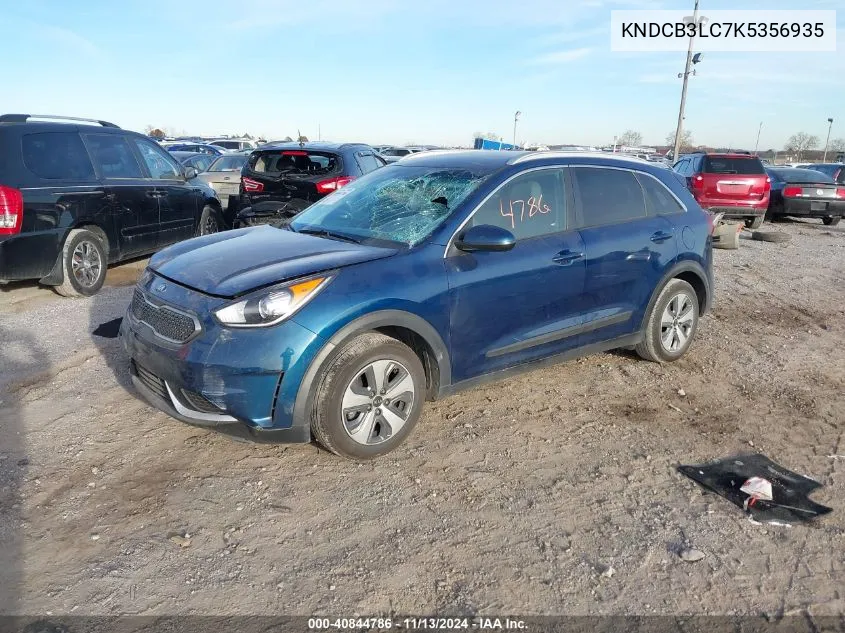 2019 Kia Niro Lx VIN: KNDCB3LC7K5356935 Lot: 40844786