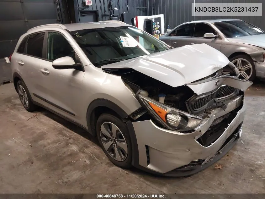 2019 Kia Niro Lx VIN: KNDCB3LC2K5231437 Lot: 40848758